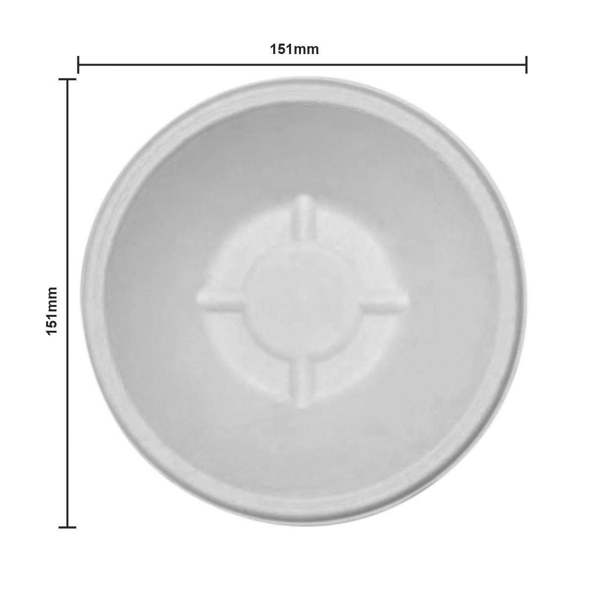 Bagasse Disposable 350ML Bowl 12OZ Dimention